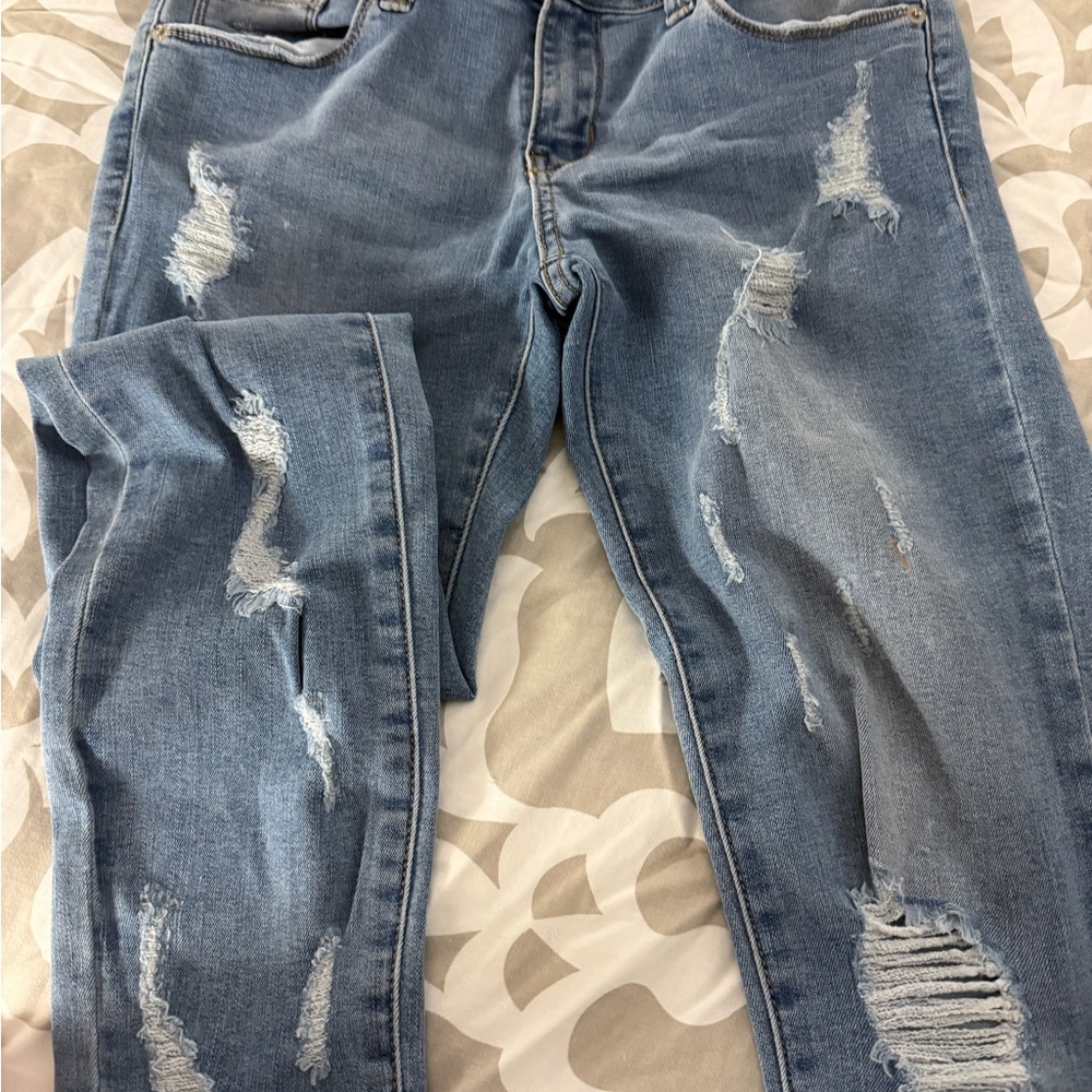 Distressed Blue Jeans by Just USA new. Perfect